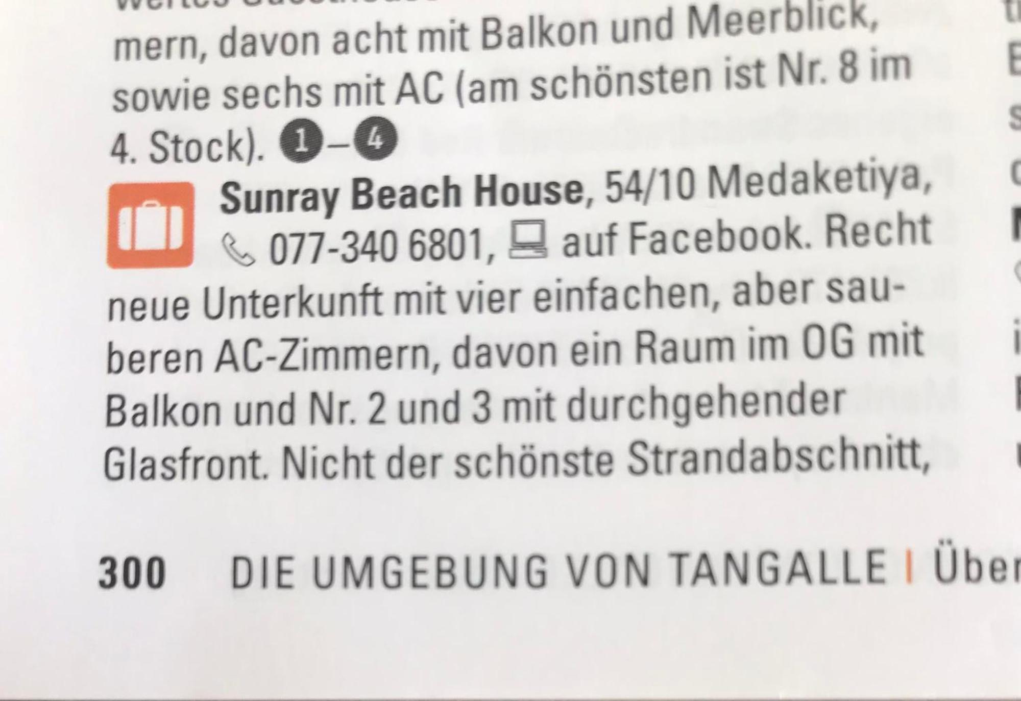 Sunray Beach House Tangalle Εξωτερικό φωτογραφία